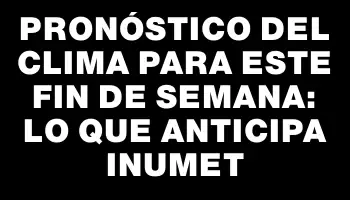 Pronóstico del clima para este fin de semana: lo que anticipa Inumet