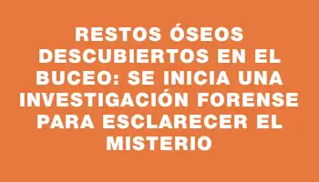 Restos óseos descubiertos en el Buceo: se inicia una investigación forense para esclarecer el misterio