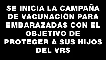 Se inicia la campaña de vacunación para embarazadas con el objetivo de proteger a sus hijos del Vrs