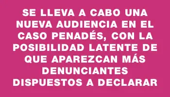 Se lleva a cabo una nueva audiencia en el caso Penadés, con la posibilidad latente de que aparezcan más denunciantes dispuestos a declarar