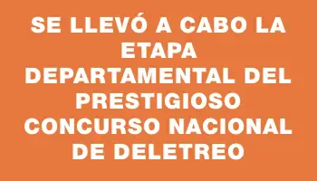 Se llevó a cabo la etapa departamental del prestigioso concurso nacional de deletreo