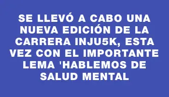 Se llevó a cabo una nueva edición de la carrera Inju5k, esta vez con el importante lema 