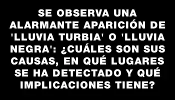 Se observa una alarmante aparición de 