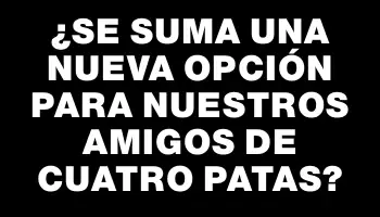 ¿Se suma una nueva opción para nuestros amigos de cuatro patas?