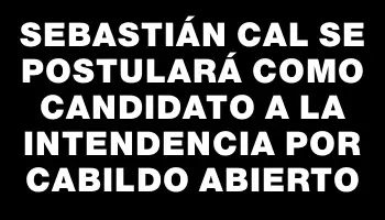 Sebastián Cal se postulará como candidato a la intendencia por Cabildo Abierto