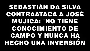 Sebastián Da Silva contraataca a José Mujica: 