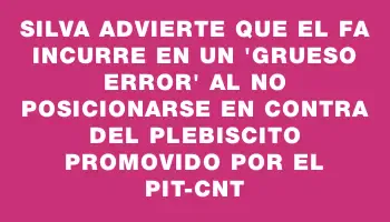 Silva advierte que el Fa incurre en un 