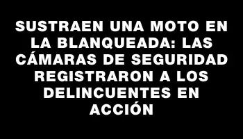 Sustraen una moto en La Blanqueada: las cámaras de seguridad registraron a los delincuentes en acción