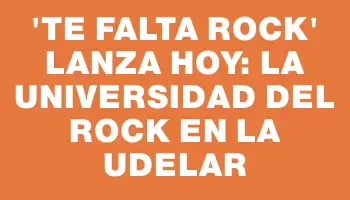 “Te falta rock” lanza hoy: La Universidad del Rock en la Udelar