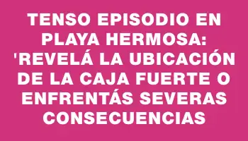 Tenso episodio en Playa Hermosa: 