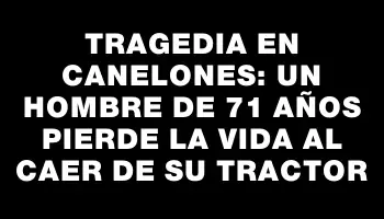 Tragedia en Canelones: Un hombre de 71 años pierde la vida al caer de su tractor