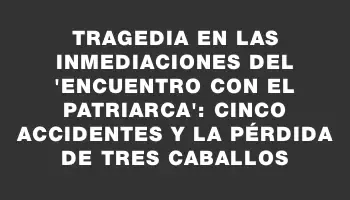 Tragedia en las inmediaciones del 