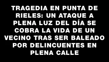 Tragedia en Punta de Rieles: un ataque a plena luz del día se cobra la vida de un vecino tras ser baleado por delincuentes en plena calle