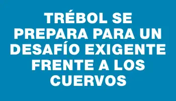 Trébol se prepara para un desafío exigente frente a los Cuervos