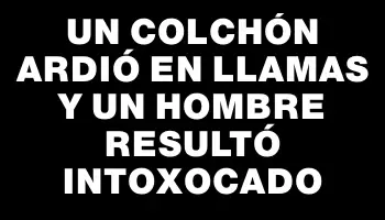 Un colchón ardió en llamas y un hombre resultó intoxocado