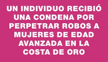 Un individuo recibió una condena por perpetrar robos a mujeres de edad avanzada en la Costa de Oro