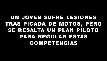 Un joven sufre lesiones tras picada de motos, pero se resalta un plan piloto para regular estas competencias