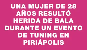 Una mujer de 28 años resultó herida de bala durante un evento de tuning en Piriápolis