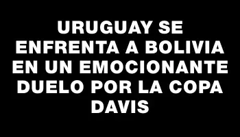 Uruguay se enfrenta a Bolivia en un emocionante duelo por la Copa Davis