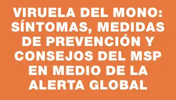 Viruela del mono: síntomas, medidas de prevención y consejos del Msp en medio de la alerta global