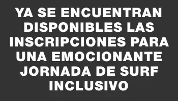 Ya se encuentran disponibles las inscripciones para una emocionante jornada de surf inclusivo