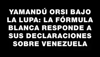 Yamandú Orsi bajo la lupa: la fórmula blanca responde a sus declaraciones sobre Venezuela