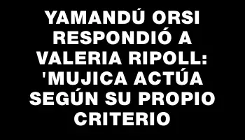 Yamandú Orsi respondió a Valeria Ripoll: 